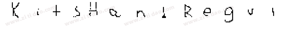 KitsHand Regular字体转换